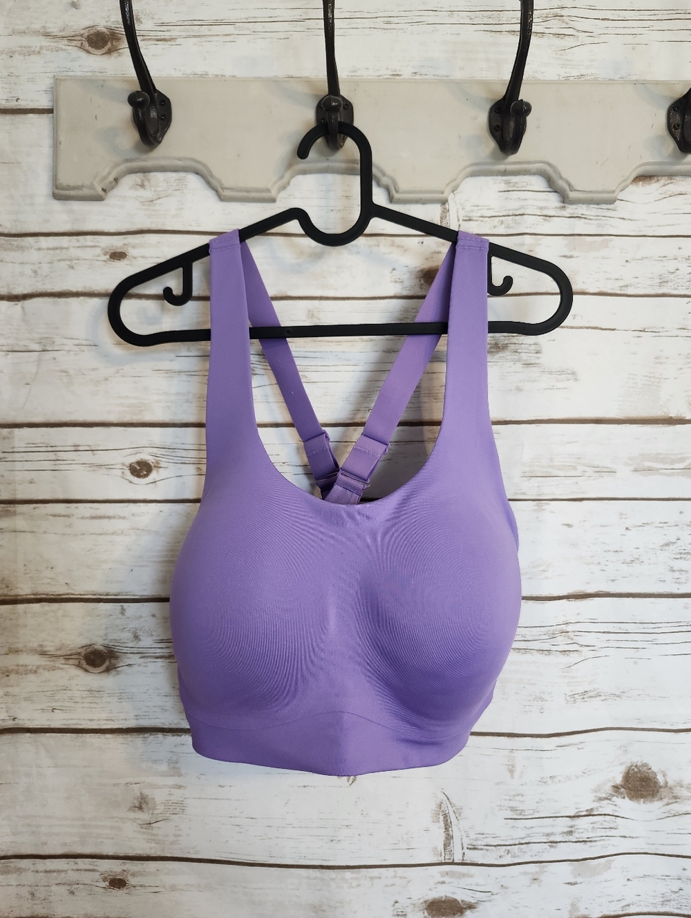 Seamless Purple Sports Bra - Women's Comfort Support - All In Motion 38DD